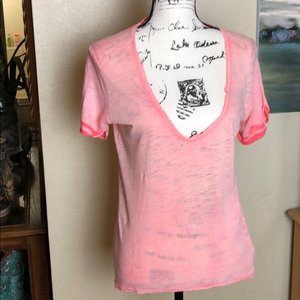 Free People Scoop Neck Tee